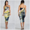 Navy Tie Dye Body ConDress