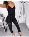 Nolah High Waist Skinny Pants (Black)